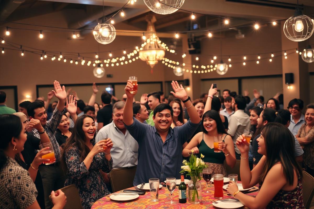 Alumni celebrating at a reunion event